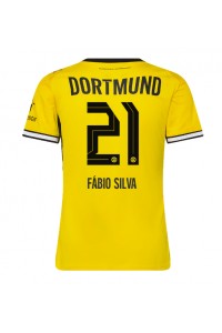 Borussia Dortmund Fabio Silva #21 Fotballdrakt Hjemme Klær Dame 2026-27 Korte ermer
